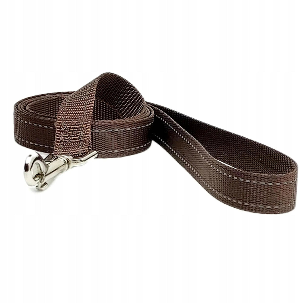 Lux Pets Lanyard Classic Nylon Reflective Brown 1.5 Cm 150 Cm
