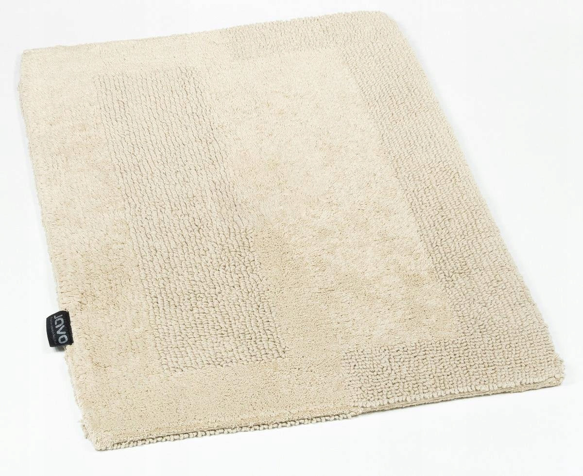 Lux Piano 50x80 50x80 Beige Cotton Bathroom Rug