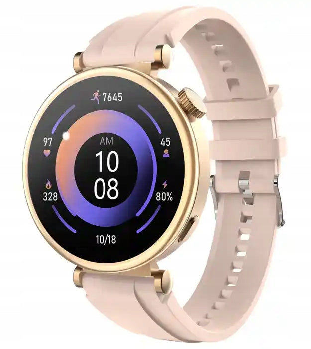 LuxeGlimmer Gold mini luxury women's smartwatch Brand no brand