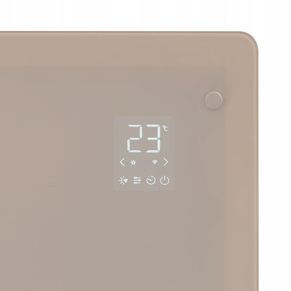 Luxury electric heater – Glass panel – 2500 W – Bezowy | WIFI Manufacturer code CH516AC_BEIGE