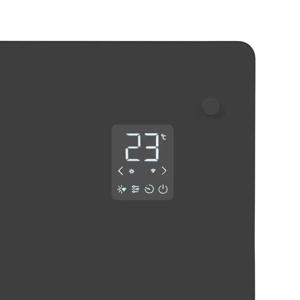 Luxury electric heater - glass panel - 1500W - grey | WiFi Manufacturer code CH511AC_GREY