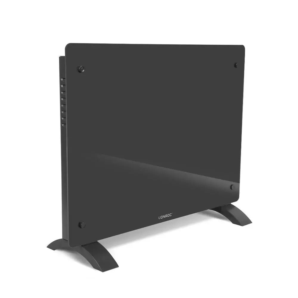 Luxury electric heater - glass panel - 1500W - grey | WiFi Packaging status original