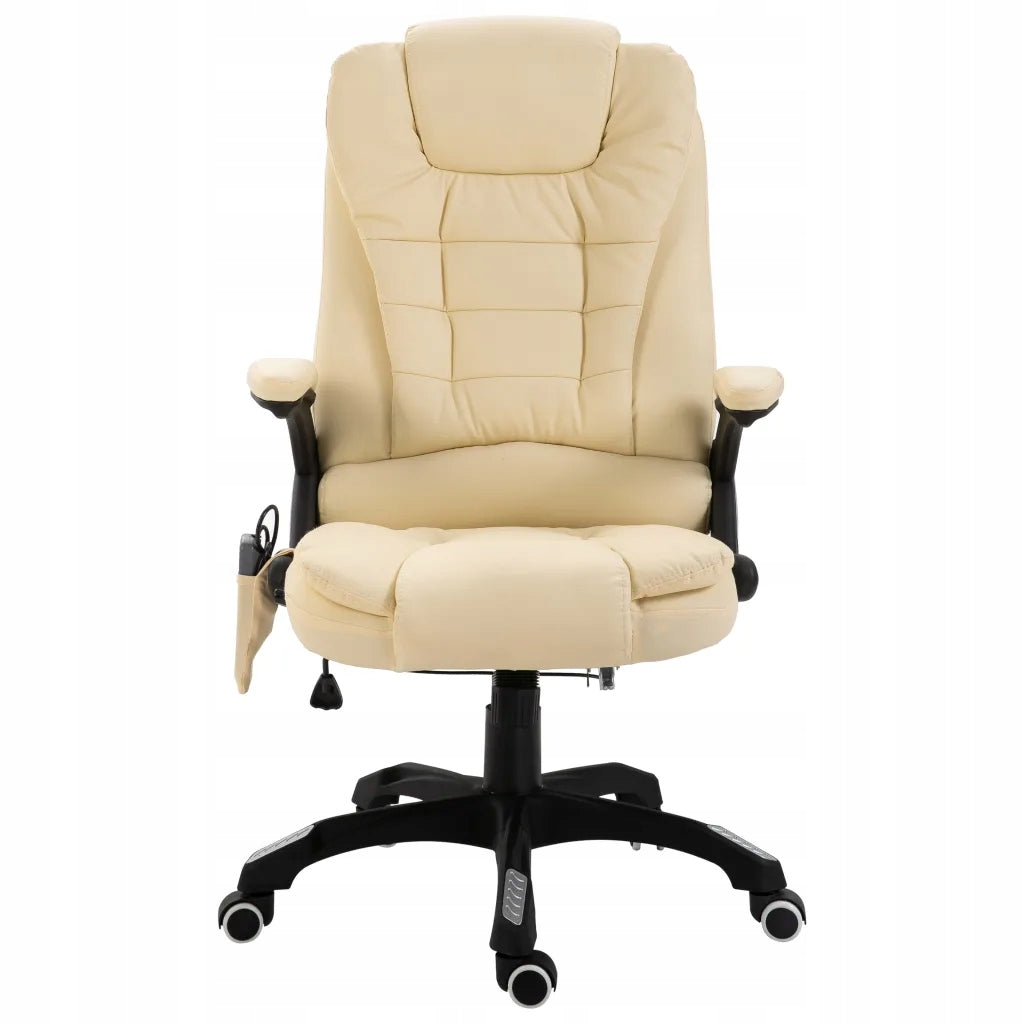 Luxury office chair with massage and heating - cream 68x71x (110-119) Brand no brand