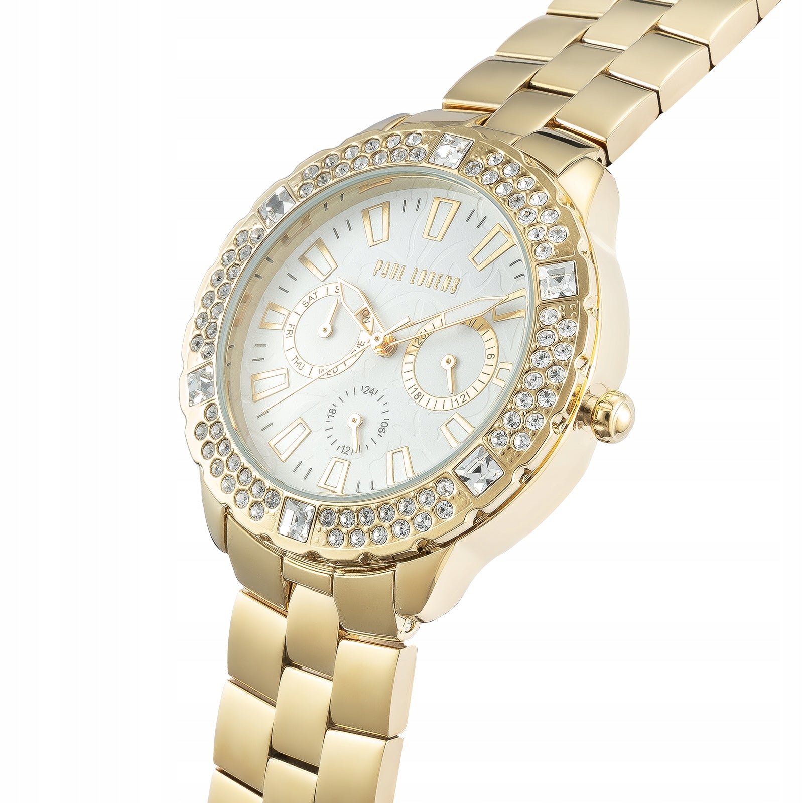 Luxury women's watch PAUL LORENS 8527B3-3D1 WITH ZIRCONS + DATE EAN (GTIN) 5900148048634