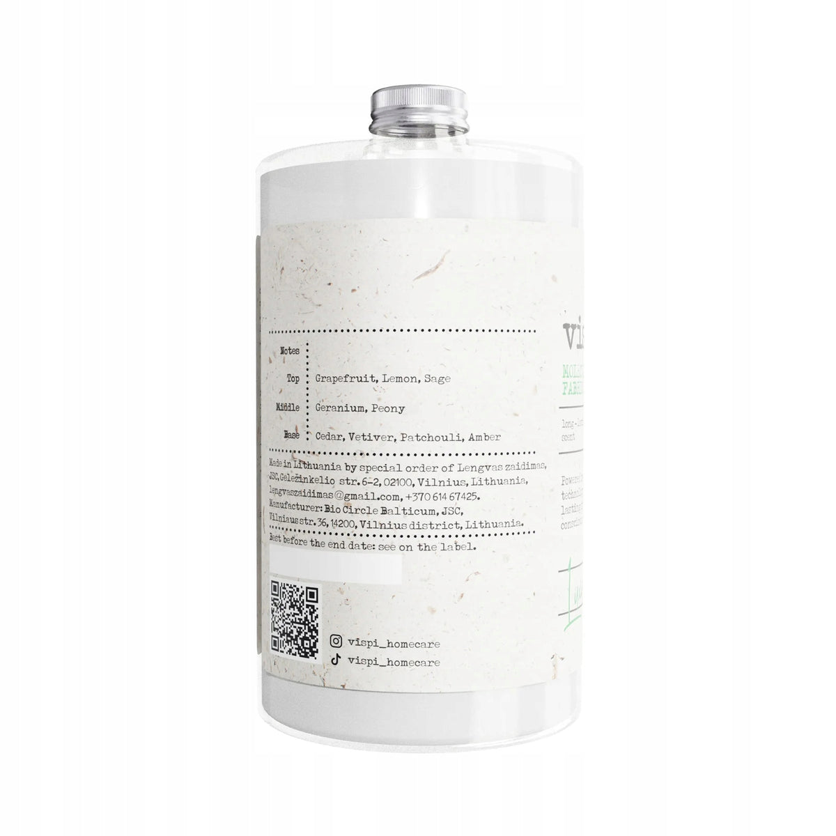 Luxury woods soft fabric softener Brand VISPI
