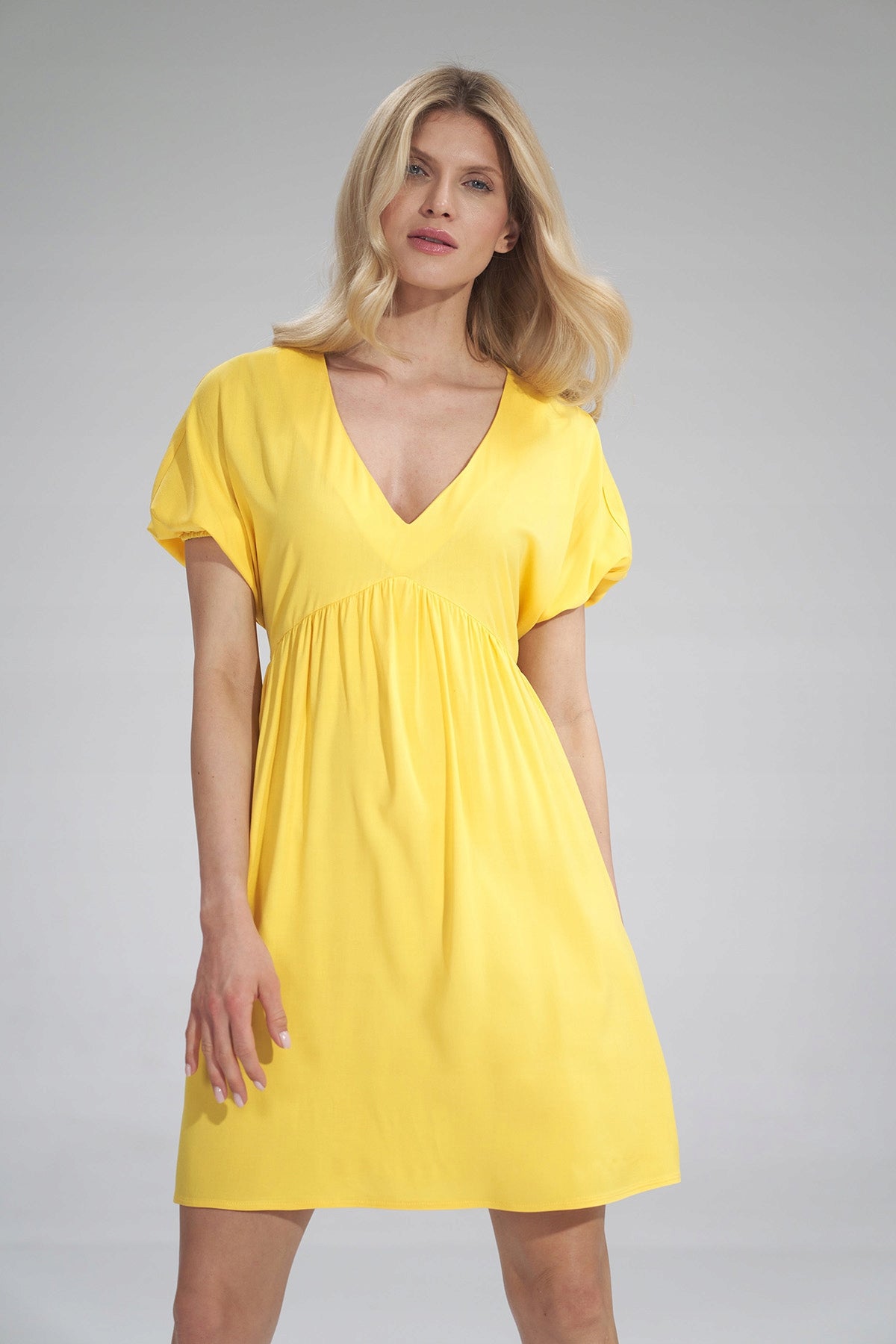 Kleid für Damen Figl, gelb 