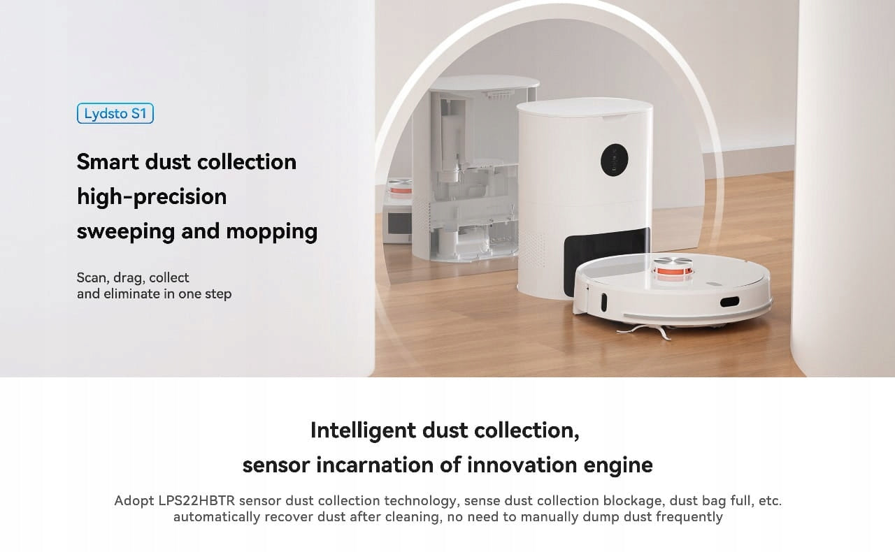 Lydsto S1 UV Ozone Mi Home vacuum cleaner - black Brand Lydsto
