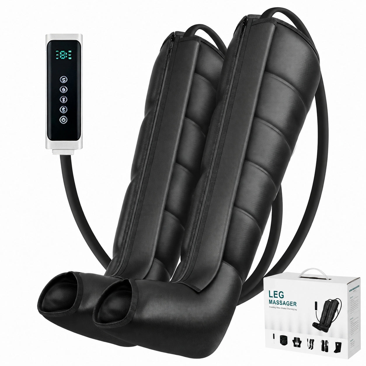 Lymphatic Drainage Compression Device, Leg Massager Presotherapy 6 CHAMBERS
