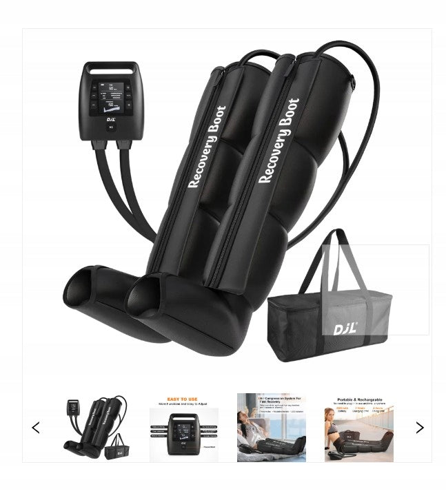 Lymphatic Leg Massager Wireless Compression Shoes Drainage Packaging status original