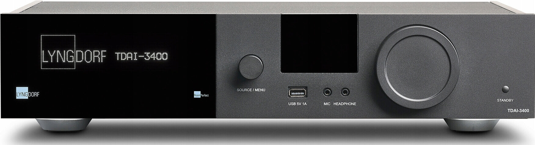 Lyngdorf TDAI-3400 - allinone amplifier 400W streamer processor RoomPerfect