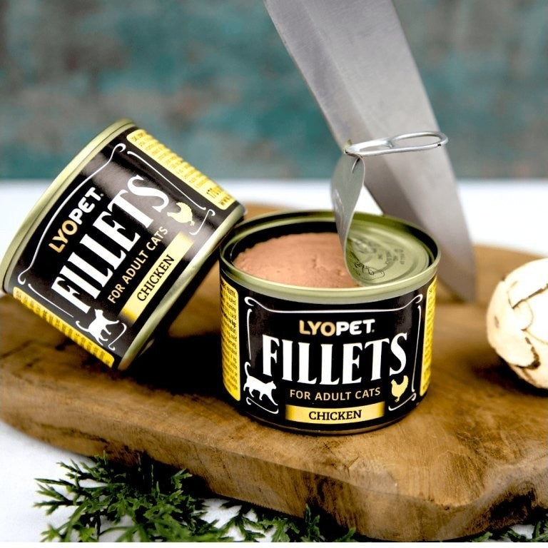 Lyopet Cat fillets. Chicken 170g Packaging status original