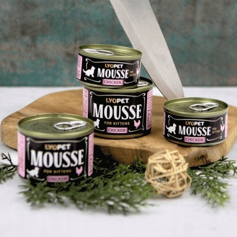 Lyopet Mousse for kittens. Chicken 170g Packaging status original
