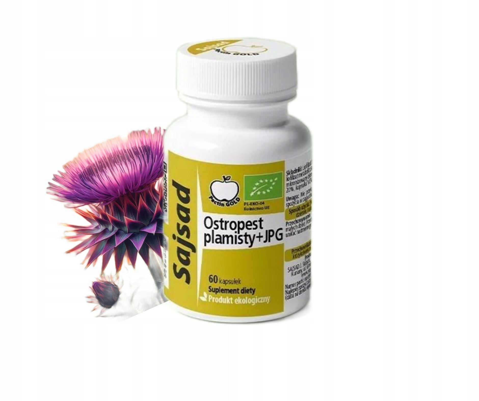 Lyophilisate eco Milk thistle plus JPG Sajsad 60 kaps, liver support Expiration date at least 1 year from the date of purchase
