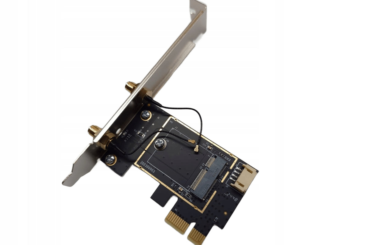 M.2 E Key to PCIe X1 WiFi Bluetooth Adapter for M.2 WiFi Module