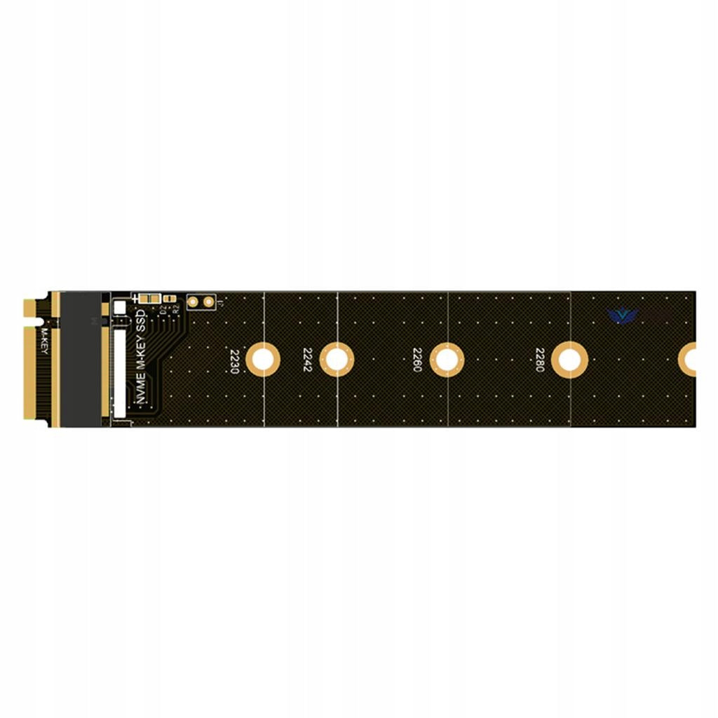 M.2 NGFF Key A to Key M Riser Card to PCIe Converter Easy Installation for
