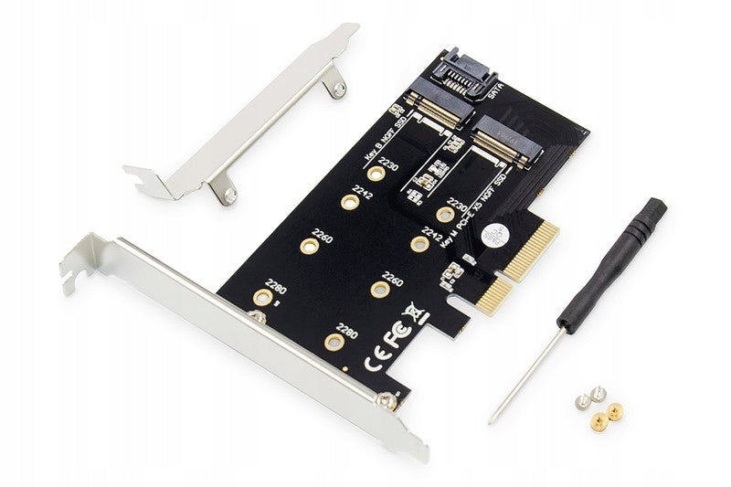 M.2 NVMe M-Key PCIE 2 SSD Adapter Expansion Card