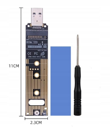 M.2 NVMe PCIe to USB 3.1 10Gbps Adapter - High Speed PC M2 PCIE SSD Reader Manufacturer code 2612220214011