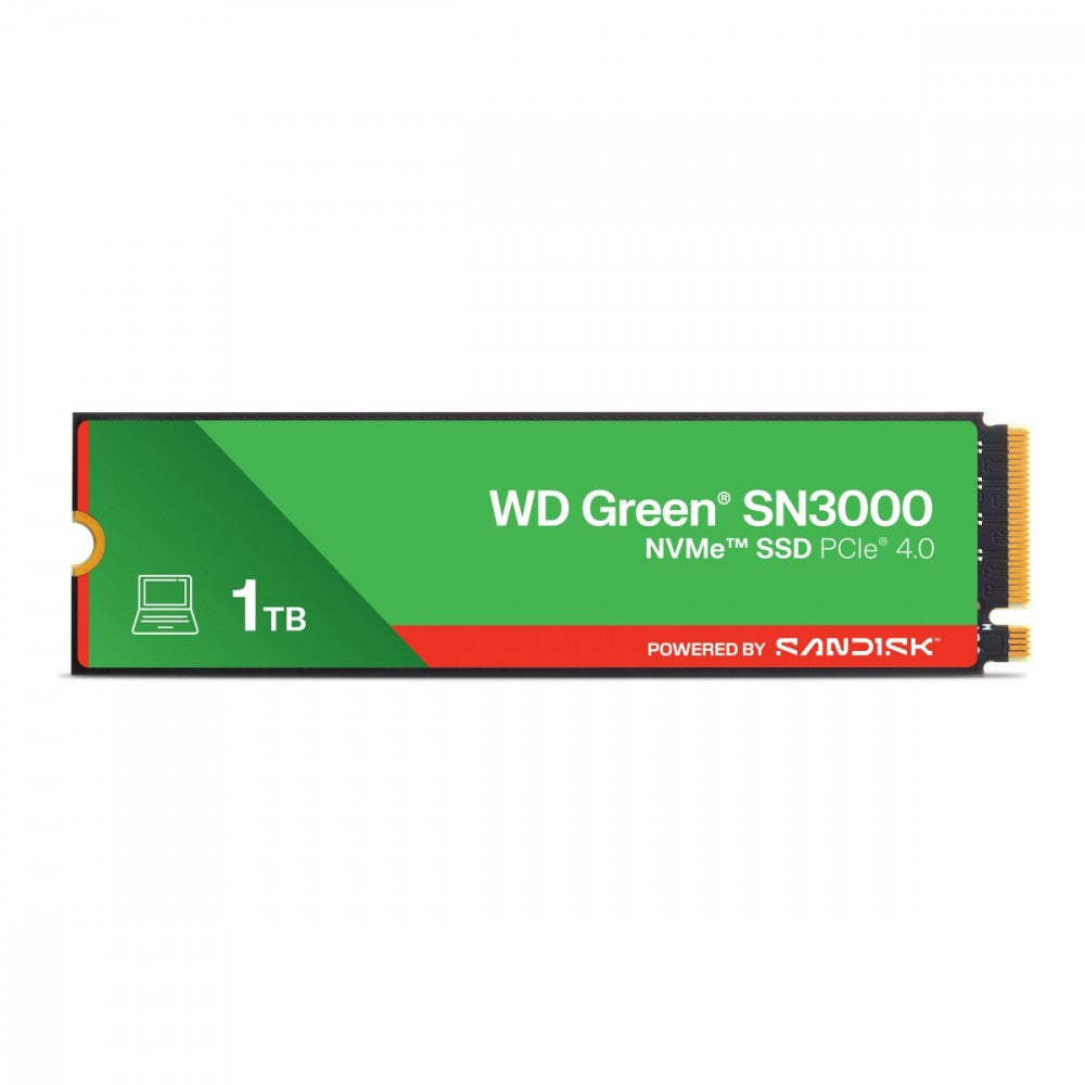 M.2 WD Green SN3000 PCIe Gen4 NVMe SSD 1TB