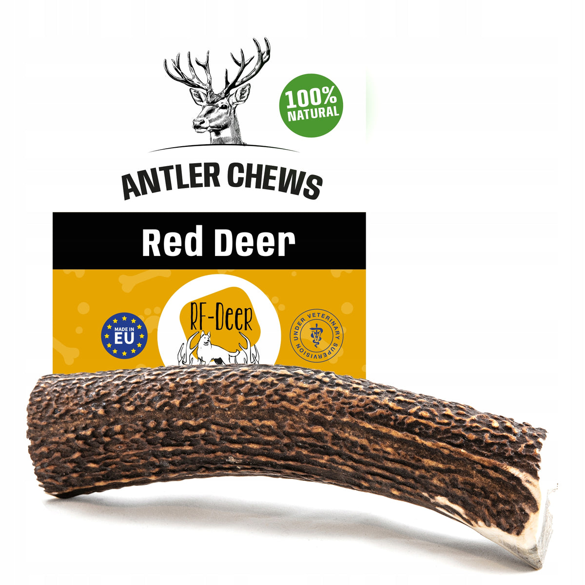 M Hard deer / 11-13cm Teether Horn Antlers Teethers for Dog 51-70 g