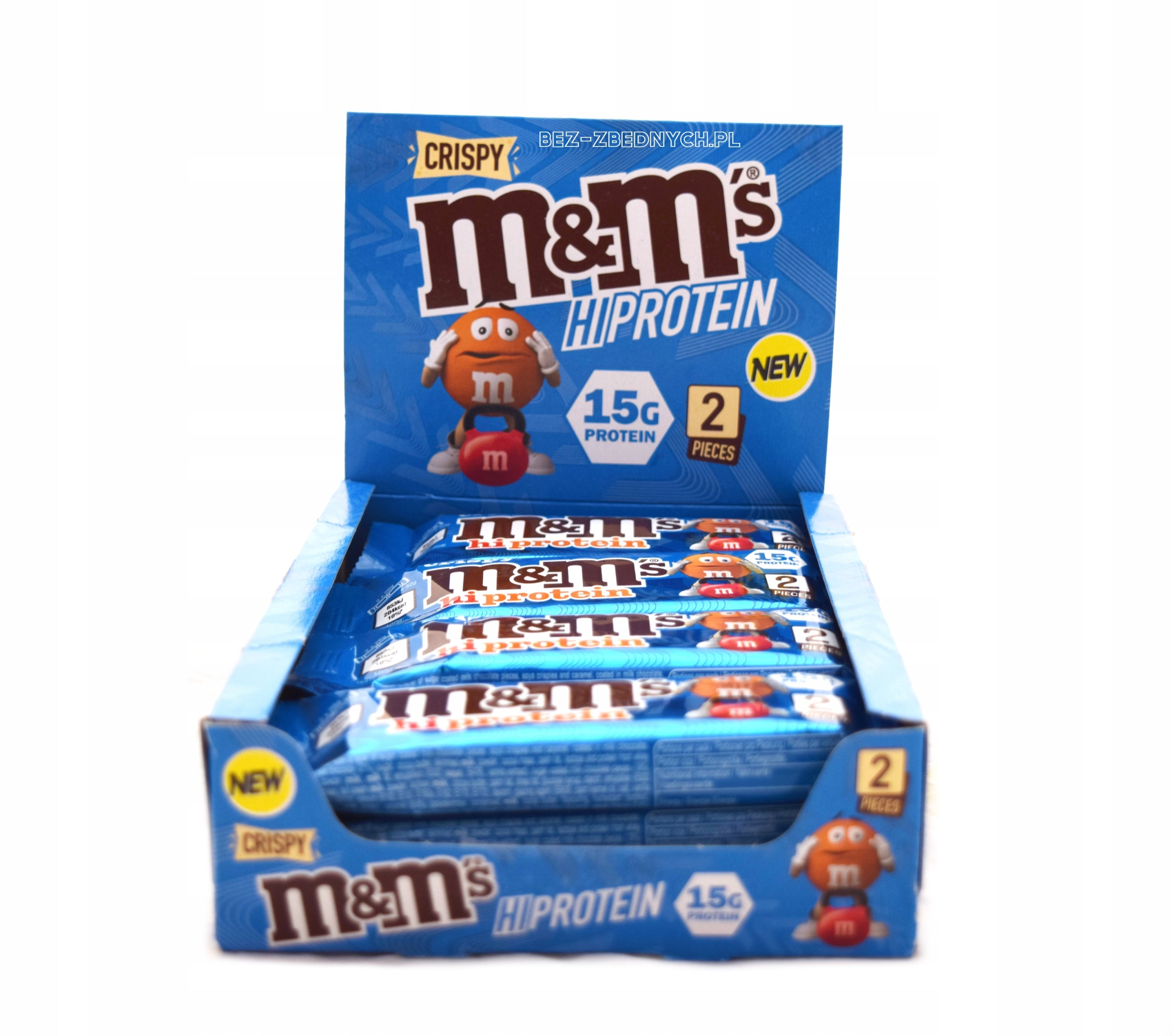 M&M's HiProtein Crispy Bar 52g MILK CHOCOLATE PROTEIN BAR
