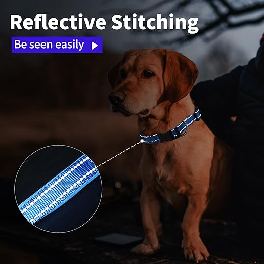 M Reflective and Adjustable Neoprene Dog Collar + Breathable Manufacturer code X001DVA70B