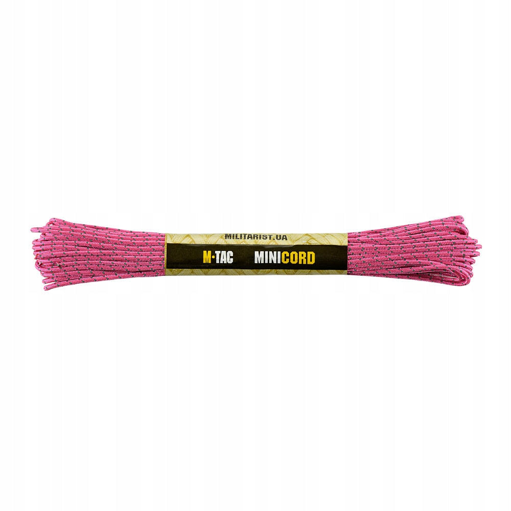 M-TAC Paracord Minicord 15m Reflective Neon Pink