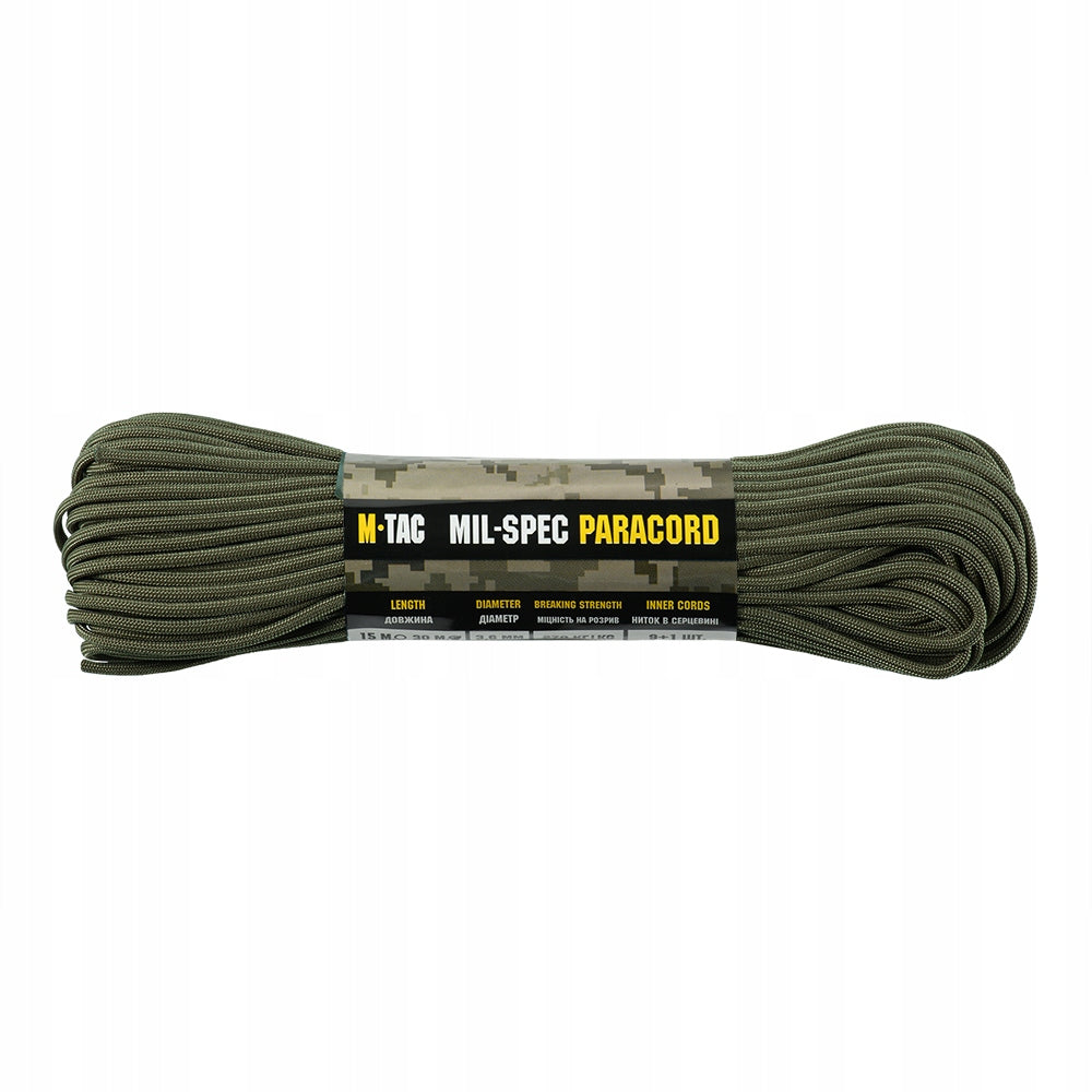 M-Tac Paracord Tactical Nylon Cable 550 mil-spec Ranger Green 30 m