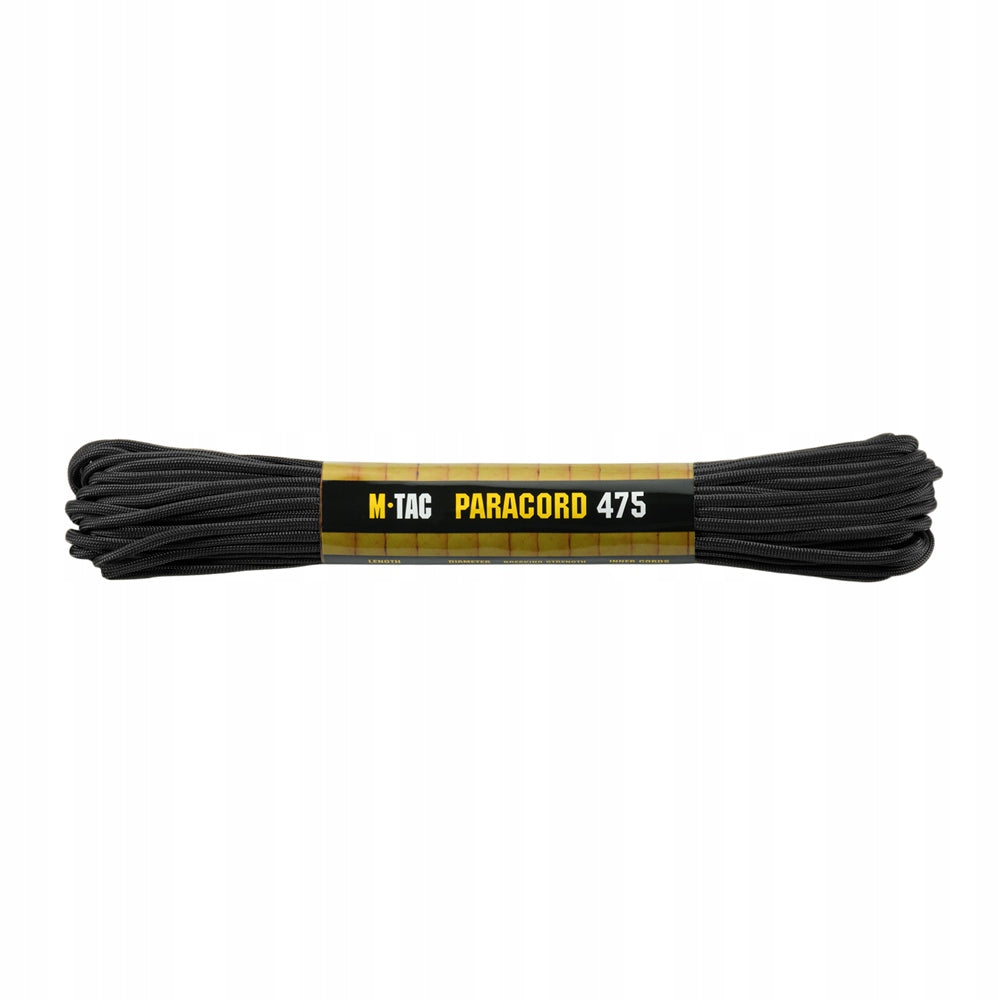 M-Tac Tactical Paracord 475 - Nylon Cable Black 15m