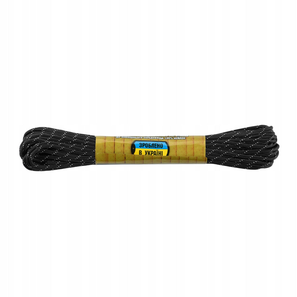 M-Tac Tactical Paracord 475 - Nylon Cable Black Reflective 15 m Manufacturer code 51576299