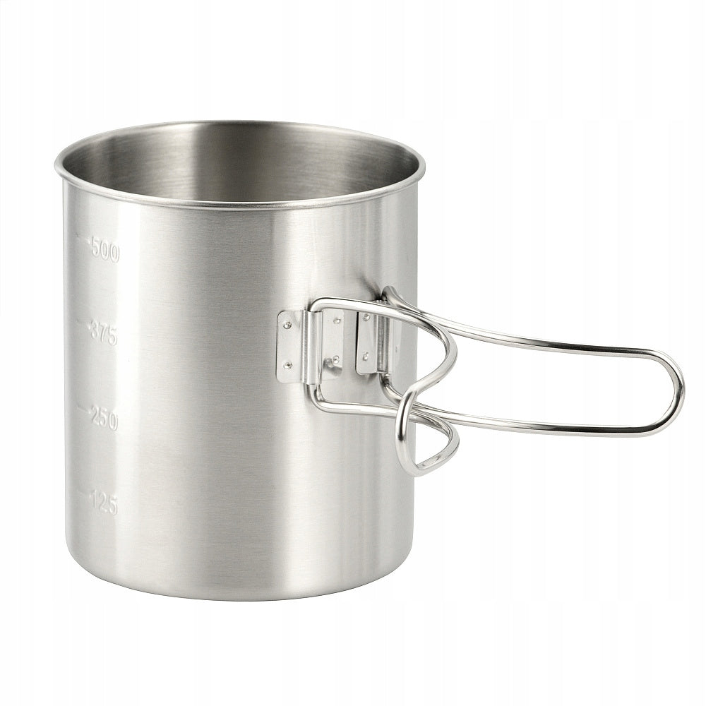 M-Tac Thermal Tourist Mug 450 ml Steel With Folding Handle Manufacturer code 60049000