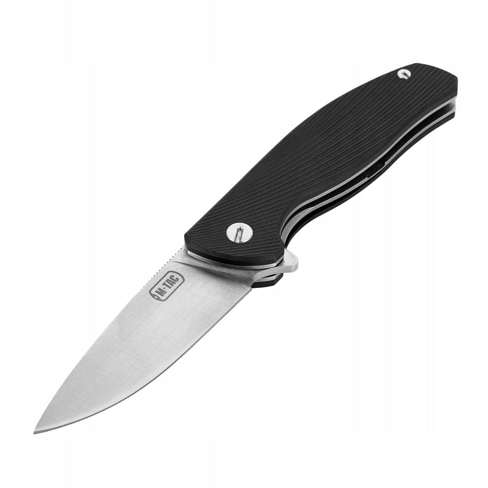 M-Tac Type 11 Folding Knife Durable EDC with Frame Lock Black/Steel