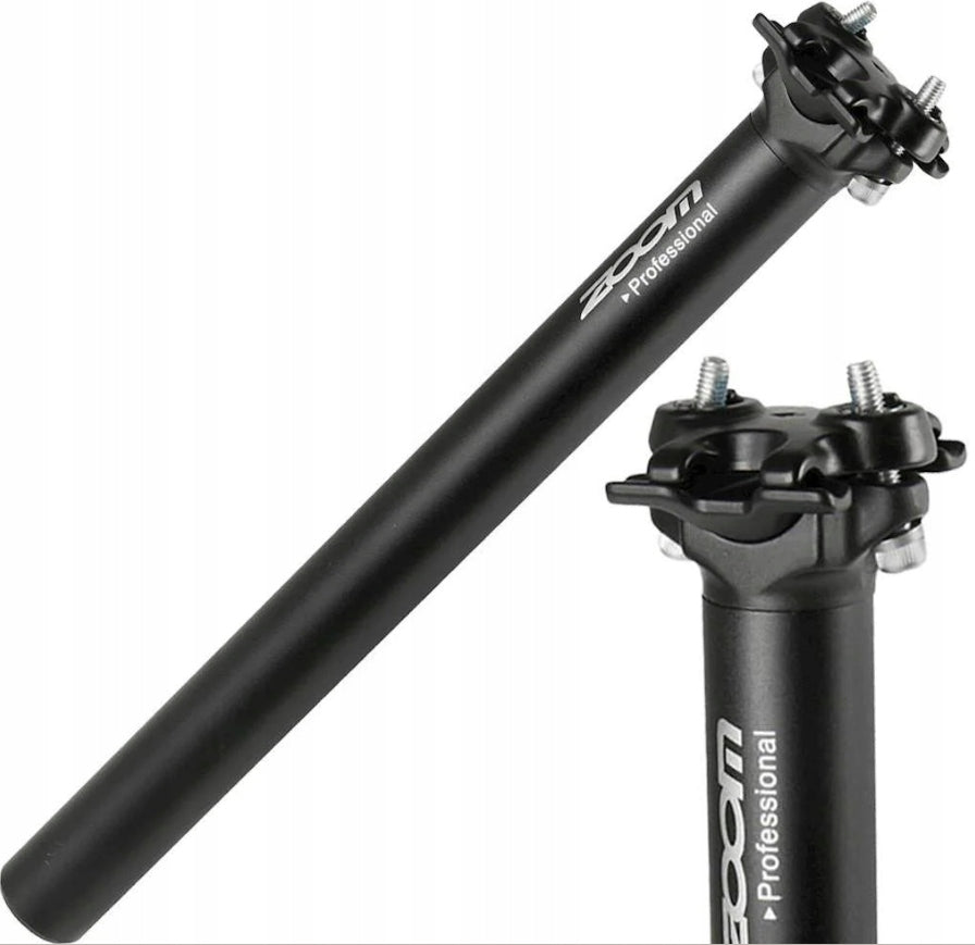 M-WAVE SEAT POST BICYCLE FOR 2 SCREWS 30,9 mm / 350 mm Black Aluminium Packaging status original