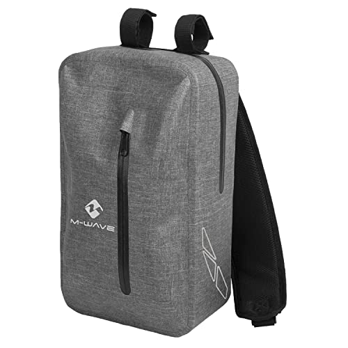 M-Wave Unisex Adult Suburban Messenger Compact Handlebar Bag, Grey Melange