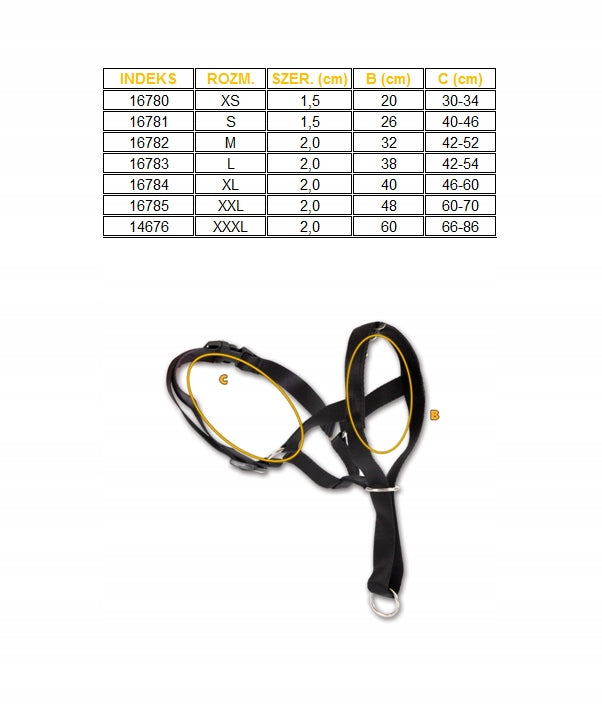 M bridle material muzzle Manufacturer code 16782