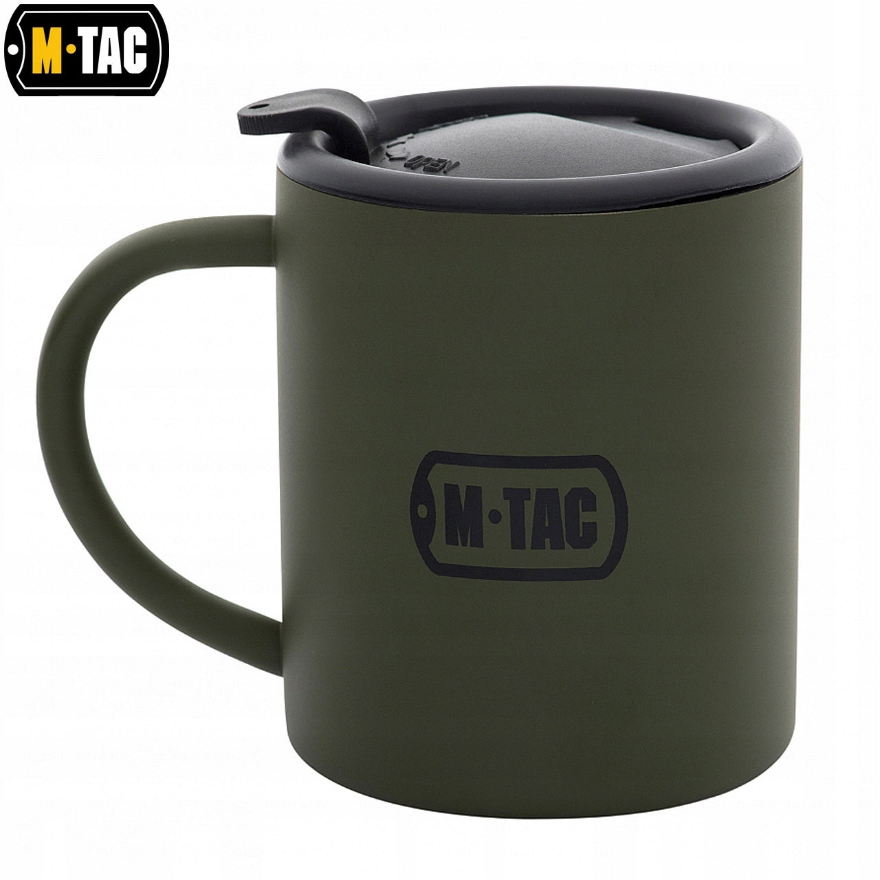 M-tac thermal mug 280ml EDC for camping closed steel Color green