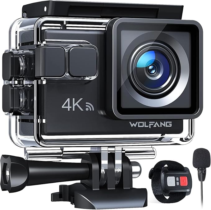 M53 WOLFANG GA100 Sports Camera 4K 20 MP Underwater 40m WiFi
