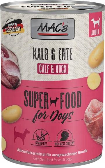MAC'S ADULT WITH VEAL AND DUCK FOR DOGS 400g