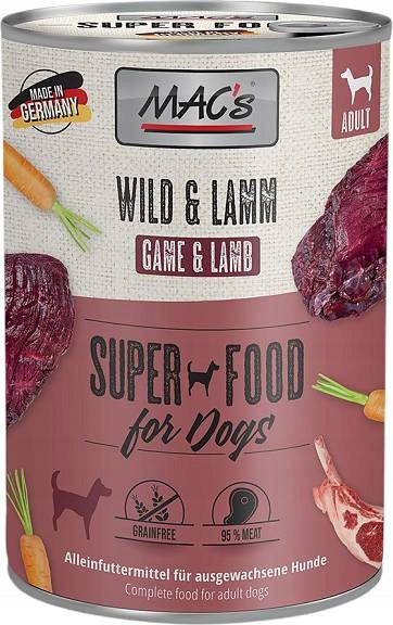 MAC'S DOG ADULT WITH VENISON AND LAMB 400g