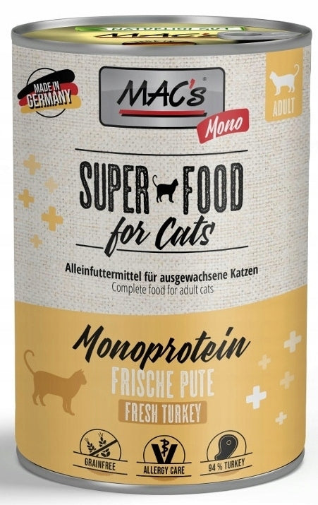 MAC's Cat Monoprotein Turkey Can 400 g