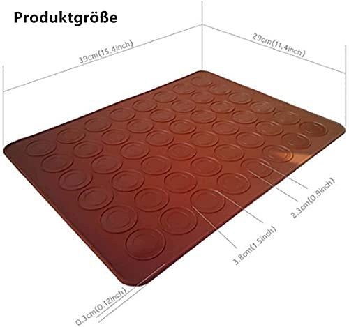 MACAROON BAKING MAT SILICONE 48 HOLES FOR BAKERS 2 PCS. Manufacturer code SWC5908151509685