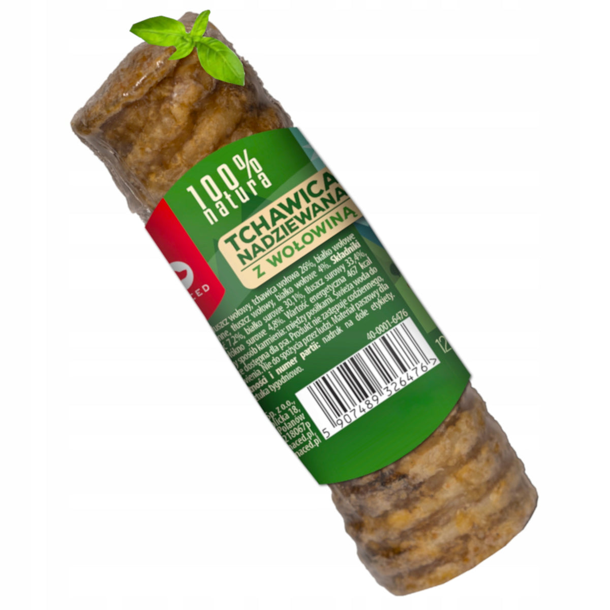 MACED DOG TREAT TRACHEA STUFFED WITH BEEF TREATS 120G Packaging status original