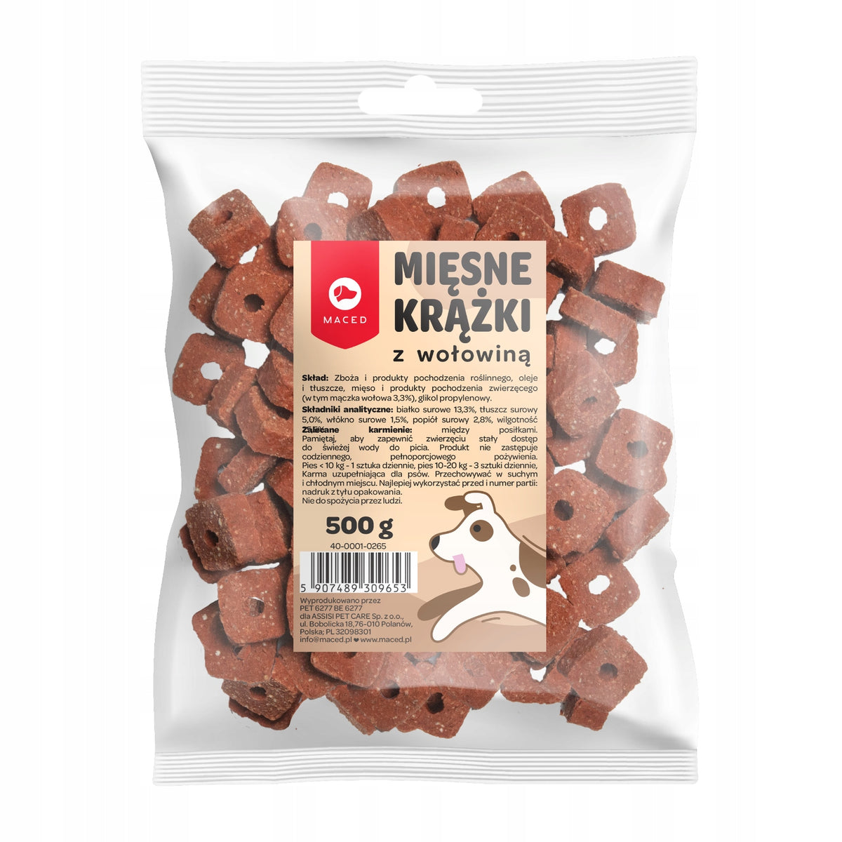 MACED MS MEAT DISCS WITH BEEF 500 G