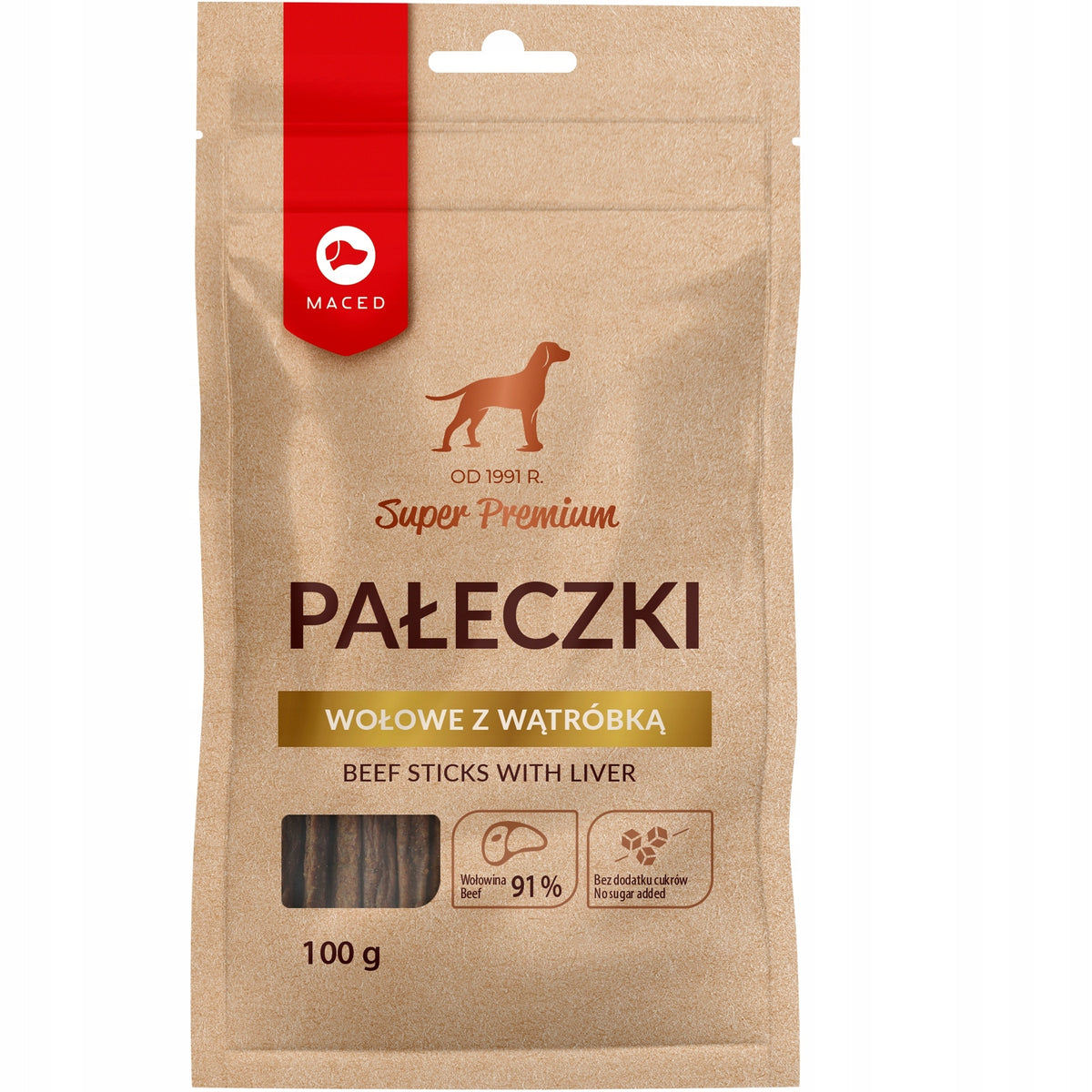MACED SP BEEF STICKS WITH LIVER 100 G