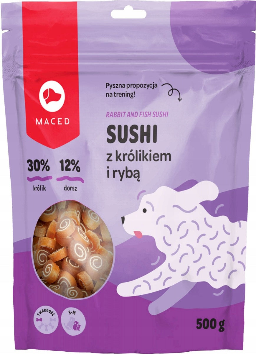 MACED SUSHI RABBIT WITH FISH DOG TREAT 500G