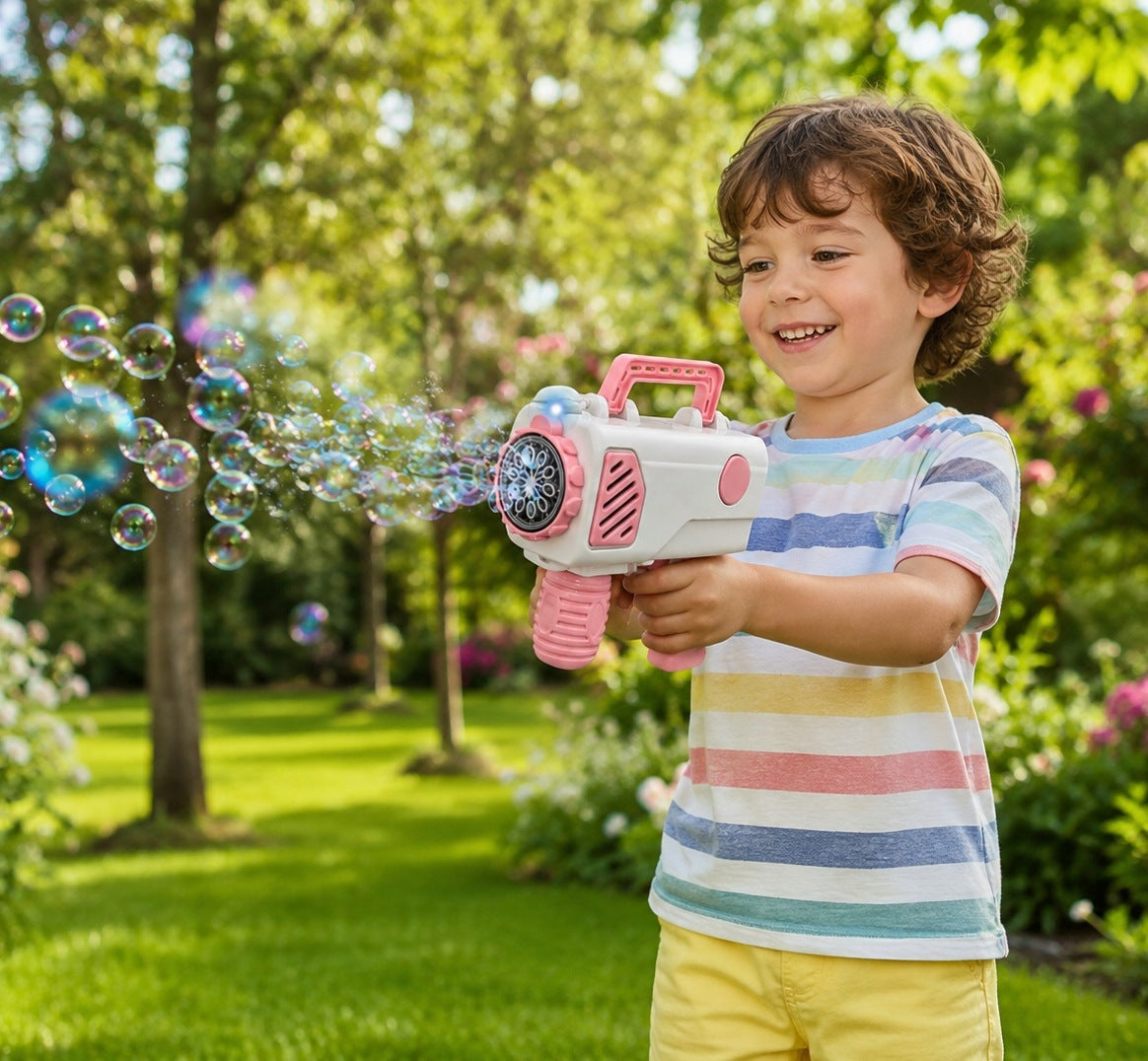 MACHINE CAMERA BUBBLE GUN WITH BATTERY OPERATED SOAP BUBBLES Kid's age 3＋ years