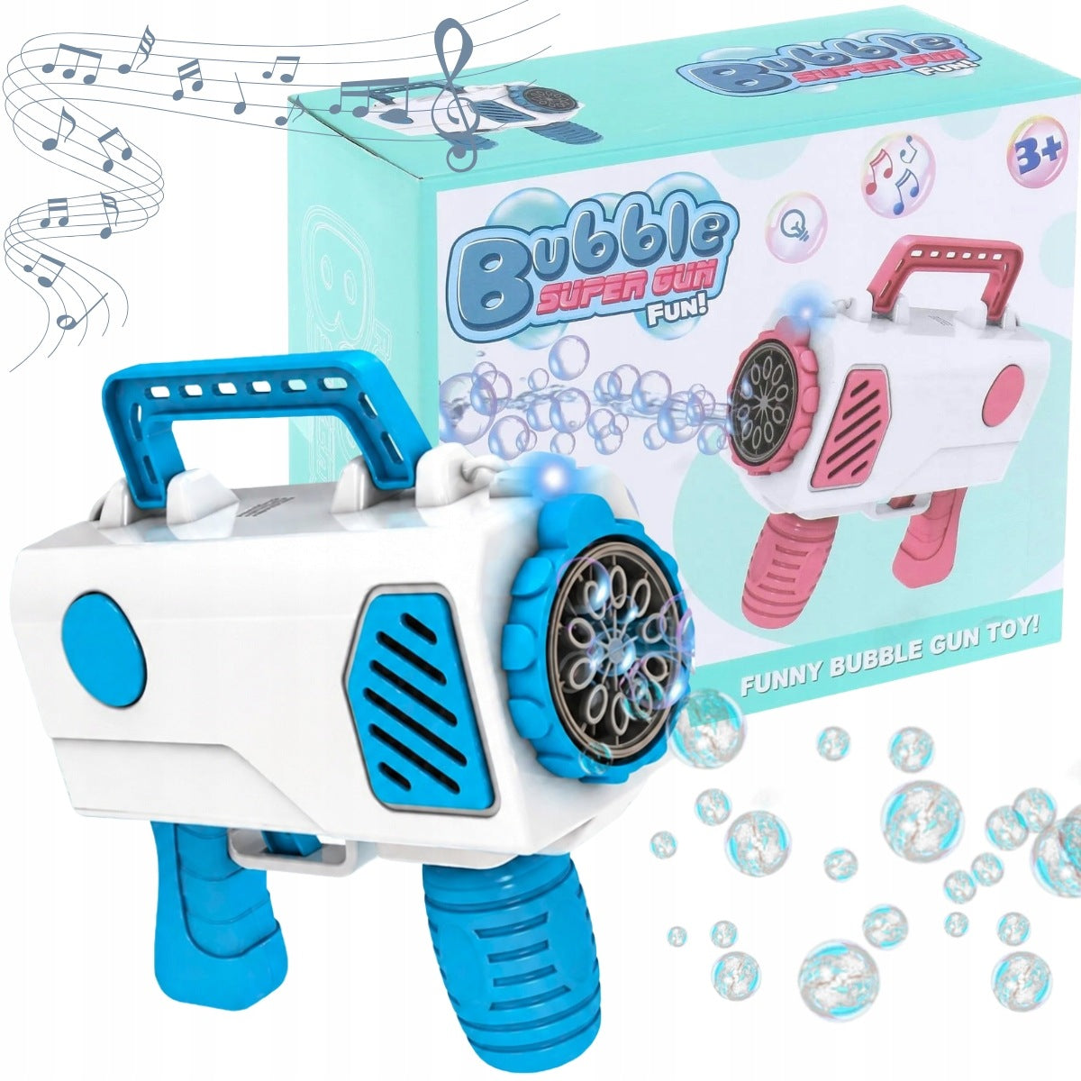MACHINE CAMERA BUBBLE GUN WITH BATTERY OPERATED SOAP BUBBLES