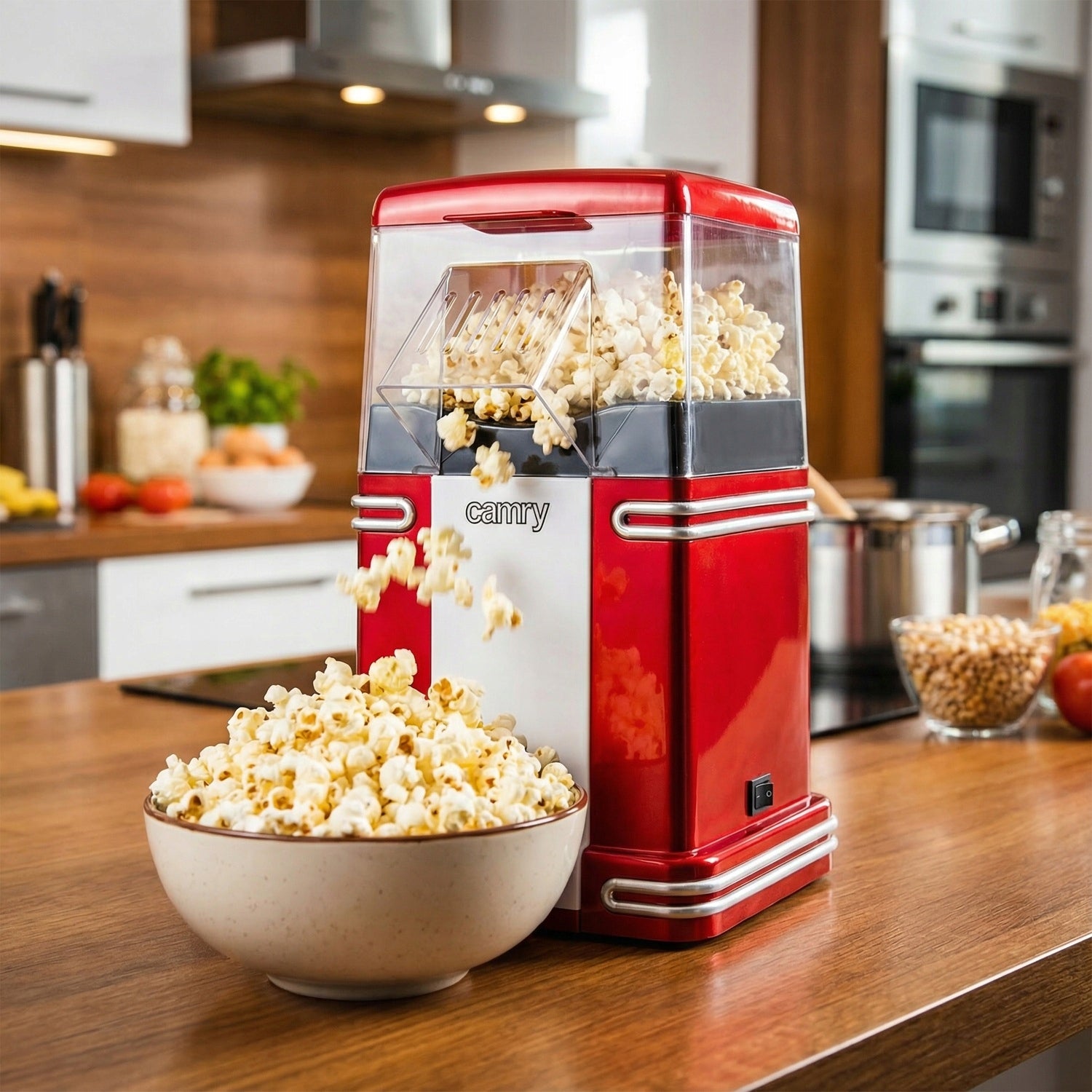 MACHINE DEVICE FOR MAKING POPCORN WITHOUT FAT 1200W RETRO Model 4480