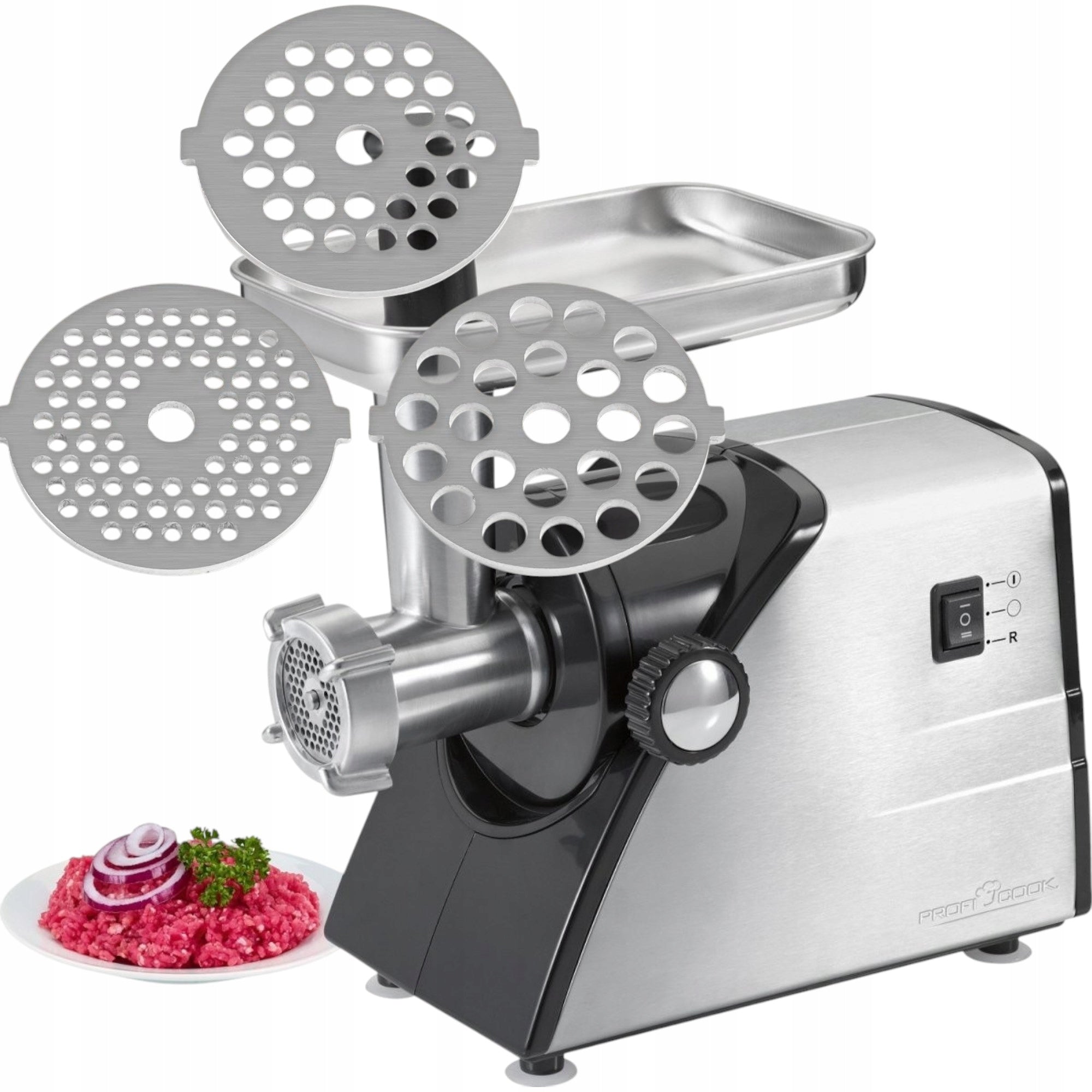 MACHINE GRINDING MACHINE ELECTRIC MEAT 1000W 3 STEEL DISCS