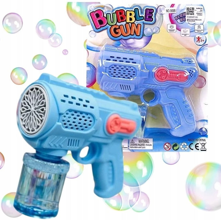 MACHINE GUN BATTERY OPERATED BUBBLE APPARATUS LIGHT SOUND SOAP BUBBLES