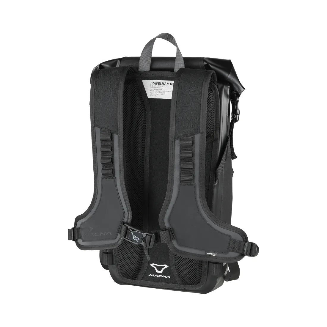 MACNA MOTORCYCLE BACKPACK DRYBAG MUBP TRAVELHAM BLACK WATERPROOF NIGHT EYE Manufacturer Macna